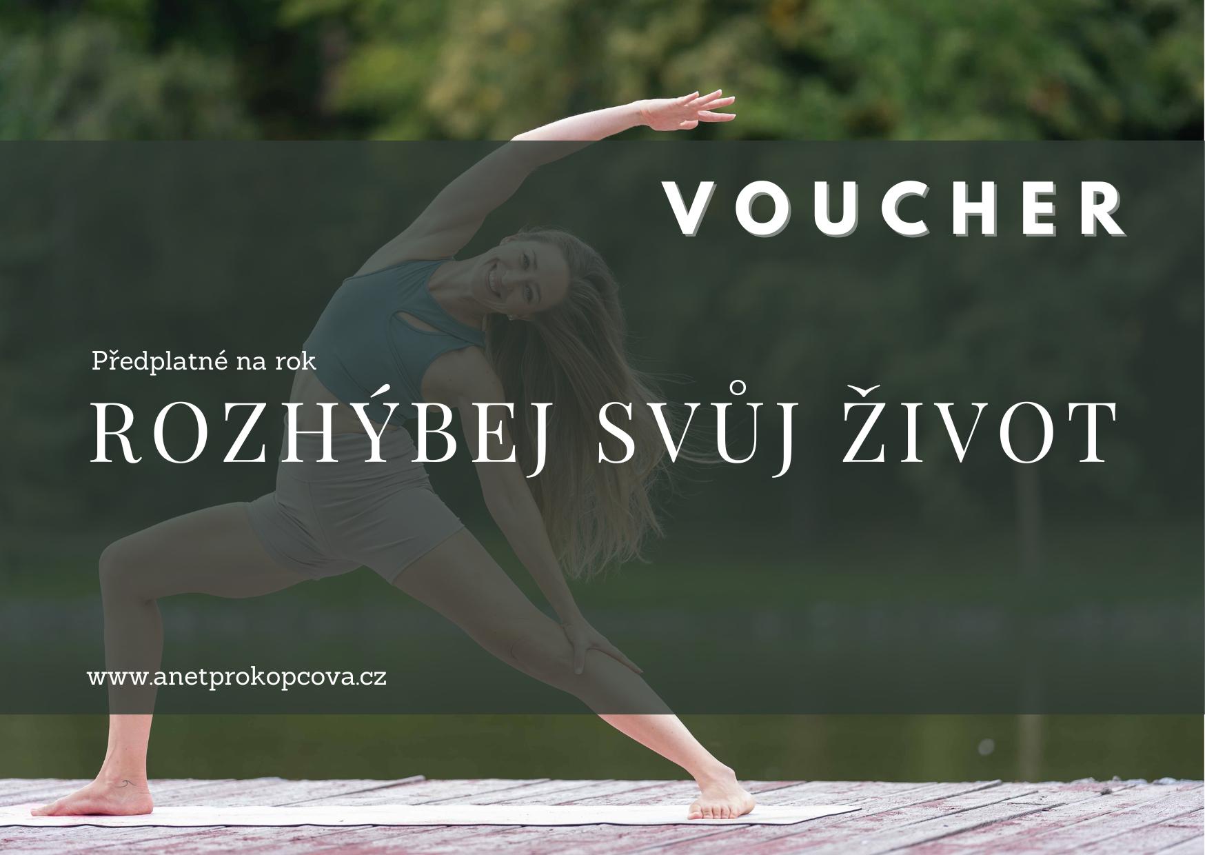 Voucher Rozhýbej svůj život - roční předplatné